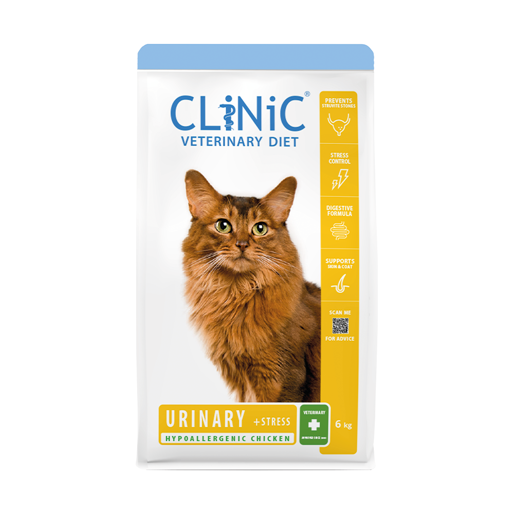 CliNiC Veterinary Diet cat urinary + stress kip 6kg